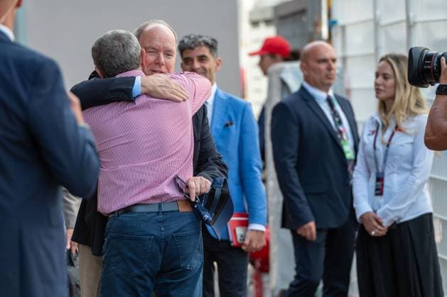 Albert II, Prince of Monaco, Stefano Domenicali, President and CEO of Formula One, Grosser Preis von Monaco, Motorsport, Herren, Formel 1, 06.06.2026 Monte Carlo Monaco MCO
