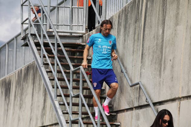 Croatia national team, Nationalteam training session in Rijeka, Croatia Luka Modric during Croatia national team training session at the auxiliary pitches of the HNK Rijeka Training Centre in Rujevica, Rijeka, Croatia, 6 June 2026, as part of preparations for the FIFA World Cup, WM, Weltmeisterschaft, Fussball and an International Friendly, Länderspiel, Nationalmannschaft match against Slovenia.  GoranxKovacic PIXSELL