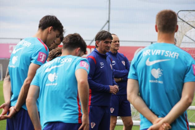 Croatia national team, Nationalteam training session in Rijeka, Croatia Zlatko Dalic during Croatia national team training session at the auxiliary pitches of the HNK Rijeka Training Centre in Rujevica, Rijeka, Croatia, 6 June 2026, as part of preparations for the FIFA World Cup, WM, Weltmeisterschaft, Fussball and an International Friendly, Länderspiel, Nationalmannschaft match against Slovenia.  GoranxKovacic PIXSELL