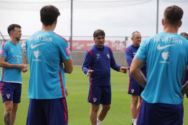 Croatia national team, Nationalteam training session in Rijeka, Croatia Ivan Perisic and Zlatko Dalic during Croatia national team training session at the auxiliary pitches of the HNK Rijeka Training Centre in Rujevica, Rijeka, Croatia, 6 June 2026, as part of preparations for the FIFA World Cup, WM, Weltmeisterschaft, Fussball and an International Friendly, Länderspiel, Nationalmannschaft match against Slovenia.  GoranxKovacic PIXSELL