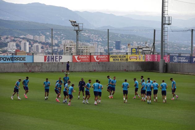 Croatia national team, Nationalteam training session in Rijeka, Croatia Croatia national team training session at the auxiliary pitches of the HNK Rijeka Training Centre in Rujevica, Rijeka, Croatia, 6 June 2026, as part of preparations for the FIFA World Cup, WM, Weltmeisterschaft, Fussball and an International Friendly, Länderspiel, Nationalmannschaft match against Slovenia.  GoranxKovacic PIXSELL