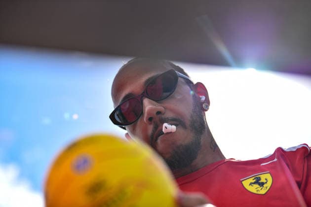 June 6, 2026, Mezzolombardo, Mezzolombardo, Italy: British driver Lewis Hamilton, Scuderia Ferrari HP arrives in the Paddock of the Formula 1 Louis Vuitton Grand Prix de Monaco, Montecarlo Mezzolombardo Italy - ZUMAf150 20260606_zsp_f150_003 Copyright: xDaisyxFacinellix