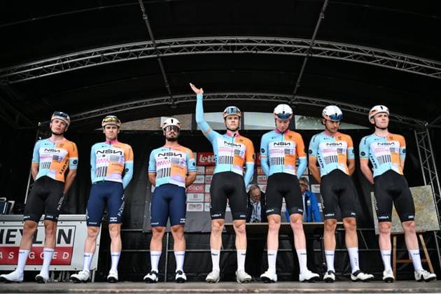 Heistse Pijl 2026 Cycling Race HEIST-OP-DEN-BERG, BELGIUM - JUNE 06 : Nsn Cycling Team during the 55th edition of Heistse Pijl an UCI Class 1.1 one day cycling road race for Men Elite of km with start in Vosselaar and finish in Heist-op-den-Berg on June 6, 2026 in Heist-op-den-Berg, Belgium, 06 06 2026 Heist-op-den-Berg Belgium  Copyright: xRex