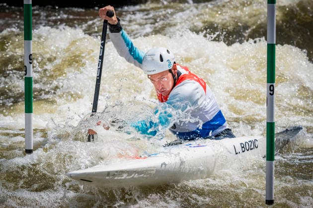 2026 ICF Canoe Slalom World Cup in Prague, Czech Republic, on June 6, 2026. Men s C1 qualification. Luka Bozic from Slovenia. (CTKxPhoto VitxSimanek) CTKPhotoP2026060602713  CTKPhotoP2026060602713