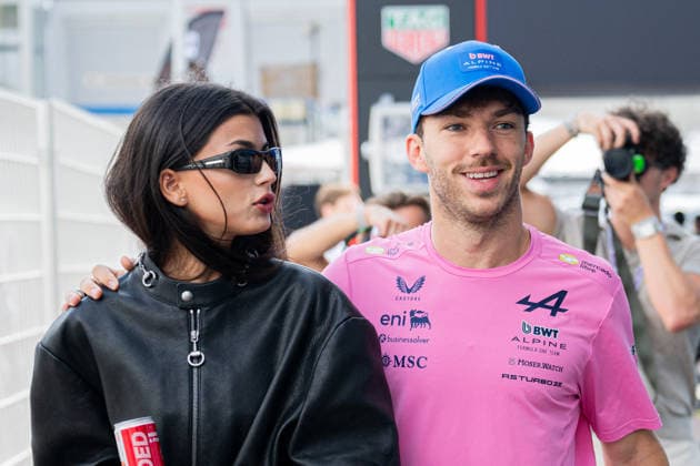 Formula 1 Monaco Grand Prix - Pierre Gasly and Francisca Gomes AJ Alpine driver Pierre Gasly (10) and his partner Portuguese model Francisca Kika Cerqueira Gomes arrives in the Paddock prior to final practice ahead of the F1 Grand Prix of Monaco at Circuit de Monaco on June 06, 2026 in Monte-Carlo, Monaco. Photo by Alexis Jumeau ABACAPRESS.COM Monaco Monaco  Copyright: xJumeauxAlexis ABACAx