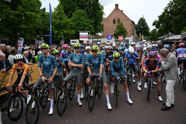 Heistse Pijl 2026 Cycling Race HEIST-OP-DEN-BERG, BELGIUM - JUNE 06 : Start during the 55th edition of Heistse Pijl an UCI Class 1.1 one day cycling road race for Men Elite of km with start in Vosselaar and finish in Heist-op-den-Berg on June 6, 2026 in Heist-op-den-Berg, Belgium, 06 06 2026 Heist-op-den-Berg Belgium  Copyright: xRex