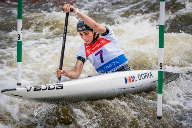 2026 ICF Canoe Slalom World Cup in Prague, Czech Republic, on June 6, 2026. Women s C1 qualification. Monica Doria from Andorra. (CTKxPhoto VitxSimanek) CTKPhotoP2026060602944  CTKPhotoP2026060602944