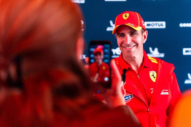 24 HEURES DU MANS 2026 - PESAGE PIER GUIDI Alessandro (ita), Ferrari AF Corse, Ferrari 499P 51, Hypercar, portrait during Le Pesage of the 24 Hours of Le Mans 2026, 3rd round of the 2026 FIA World Endurance Championship, from June 5 to 6, 2026 on the Place de la RÃ publique in Le Mans, France -  Copyright: xDPPIx
