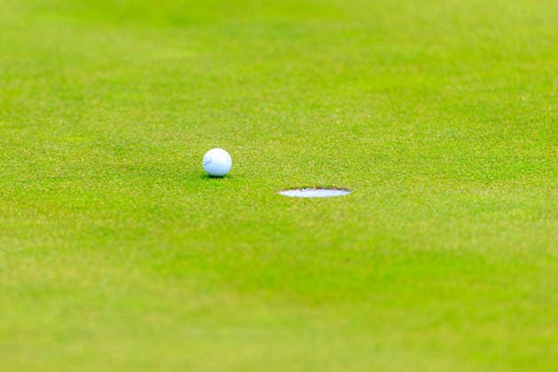 2026-06-06 Day 3 - KLM Open AMSTERDAM, NETHERLANDS - JUNE 6: A golfball just misses the hole during Day 3 at the KLM Open at The International on June 6, 2026 in Amsterdam, Netherlands. Amsterdam The International Netherlands Content not available for redistribution in The Netherlands directly or indirectly through any third parties. Copyright: xMarcelxvanxPlateringenx