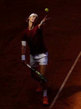 Hynek Barton from Czechia in action during the men s tennis challenger UniCredit Czech Open, in Prostejov, Czech Republic, on June 6, 2026. (CTKxPhoto PavelxLebeda) CTKPhotoF202606060002901  CTKPhotoF202606060002901