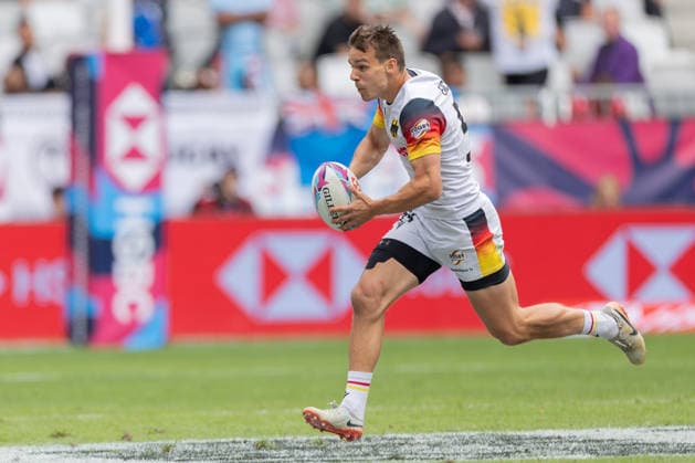 Deutschland-Frankreich, SVNS Rugby World Championship, WM, Weltmeisterschaft Cedric Eichholz (Deutschland, 54). Drittes Gruppenspiel zwischen Deutschland und Frankreich. Drittes Turnier der SVNS World Championship, Siebener-Rugby WM vom 5. bis 7. Juni 2026 in Bordeaux (Frankreich). Tag 2, Gruppenspiele am 6. Juni 2026., Bordeaux Region Nouvelle-Aquitaine Frankreich Stade Atlantique
