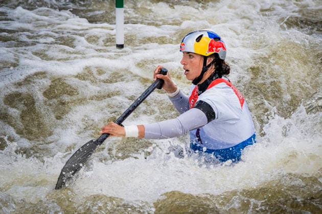 2026 ICF Canoe Slalom World Cup in Prague, Czech Republic, on June 6, 2026. Women s C1 qualification. Jessica Fox from Australia. (CTKxPhoto VitxSimanek) CTKPhotoP2026060603063  CTKPhotoP2026060603063