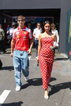 Arthur, Bruder von Charles Leclerc und Ehefrau Alexandra Saint Mleux von Charles Leclerc (Scuderia Ferrari HP 16), 3 Freies Training, Grosser Preis von Monaco, Motorsport, Herren, Formel 1, 06.06.2026 Monte Carlo Monaco MCO