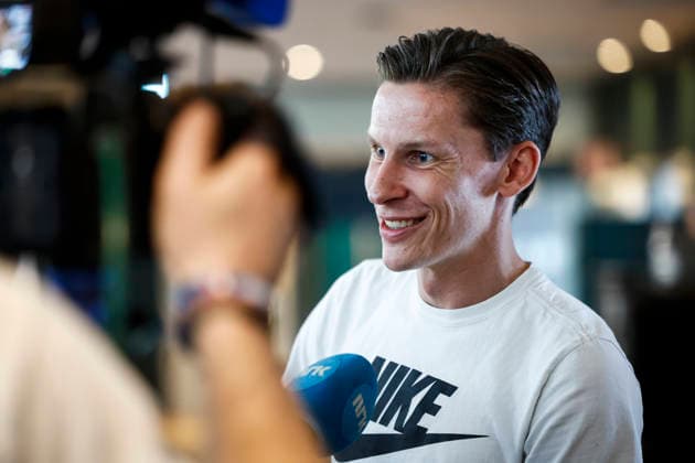 STOCKHOLM, SWEDEN 20260606 Andreas Almgren during a press conference, PK, Pressekonferenz at Scandic Continental ahead of Sunday s Diamond League gala (Bauhaus gala). STOCKHOLM SWEDEN x60160x