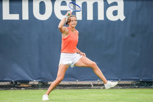 2026-06-06 - Libema Open 2026 ROSMALEN, NETHERLANDS - JUNE 6: Hanne Vandewinkel of Belgium during the Libema Open 2026 at the Autotron on June 6, 2026 in Rosmalen, Netherlands Rosmalen Autotron Netherlands Content not available for redistribution in The Netherlands directly or indirectly through any third parties. Copyright: xAndrexWeeningx