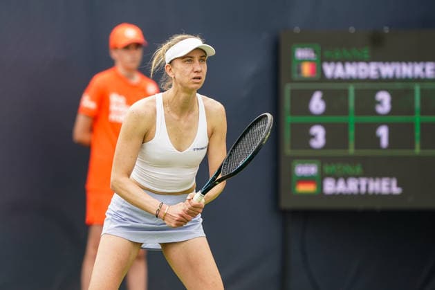 2026-06-06 - Libema Open 2026 ROSMALEN, NETHERLANDS - JUNE 6: Mona Barthel of Germany during the Libema Open 2026 at the Autotron on June 6, 2026 in Rosmalen, Netherlands Rosmalen Autotron Netherlands Content not available for redistribution in The Netherlands directly or indirectly through any third parties. Copyright: xAndrexWeeningx