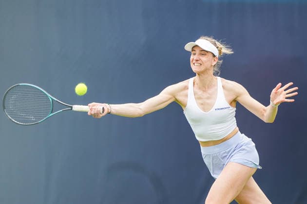 2026-06-06 - Libema Open 2026 ROSMALEN, NETHERLANDS - JUNE 6: Mona Barthel of Germany during the Libema Open 2026 at the Autotron on June 6, 2026 in Rosmalen, Netherlands Rosmalen Autotron Netherlands Content not available for redistribution in The Netherlands directly or indirectly through any third parties. Copyright: xAndrexWeeningx