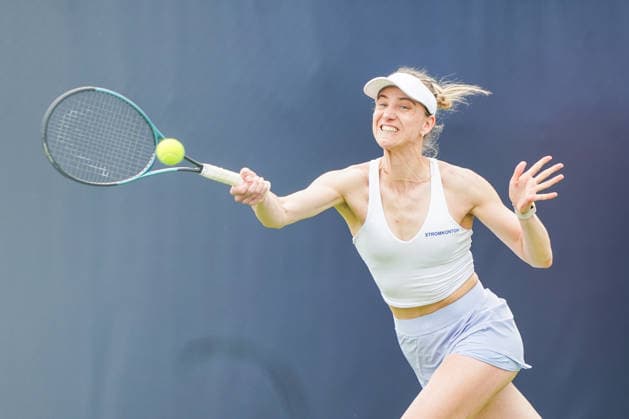 2026-06-06 - Libema Open 2026 ROSMALEN, NETHERLANDS - JUNE 6: Mona Barthel of Germany during the Libema Open 2026 at the Autotron on June 6, 2026 in Rosmalen, Netherlands Rosmalen Autotron Netherlands Content not available for redistribution in The Netherlands directly or indirectly through any third parties. Copyright: xAndrexWeeningx