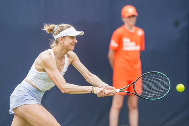 2026-06-06 - Libema Open 2026 ROSMALEN, NETHERLANDS - JUNE 6: Mona Barthel of Germany during the Libema Open 2026 at the Autotron on June 6, 2026 in Rosmalen, Netherlands Rosmalen Autotron Netherlands Content not available for redistribution in The Netherlands directly or indirectly through any third parties. Copyright: xAndrexWeeningx