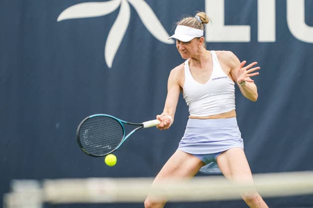 2026-06-06 - Libema Open 2026 ROSMALEN, NETHERLANDS - JUNE 6: Mona Barthel of Germany during the Libema Open 2026 at the Autotron on June 6, 2026 in Rosmalen, Netherlands Rosmalen Autotron Netherlands Content not available for redistribution in The Netherlands directly or indirectly through any third parties. Copyright: xAndrexWeeningx