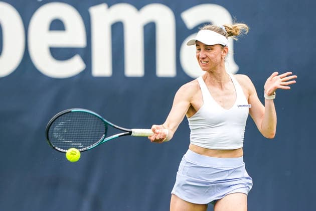 2026-06-06 - Libema Open 2026 ROSMALEN, NETHERLANDS - JUNE 6: Mona Barthel of Germany during the Libema Open 2026 at the Autotron on June 6, 2026 in Rosmalen, Netherlands Rosmalen Autotron Netherlands Content not available for redistribution in The Netherlands directly or indirectly through any third parties. Copyright: xAndrexWeeningx