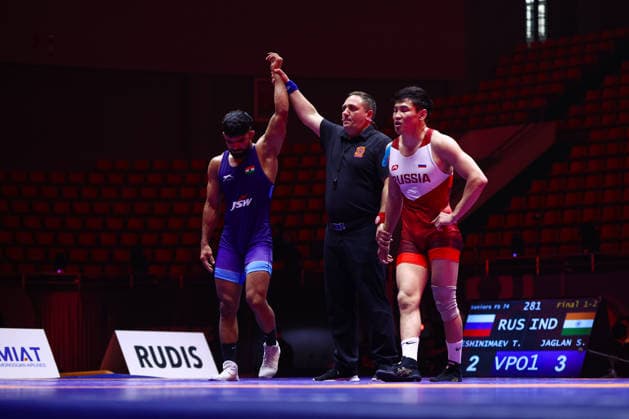 World Ranking Series Ulaanbaatar Open 74kg FS - Sagar Jaglan (IND) df. Tamir Eshinimaev (RUS)