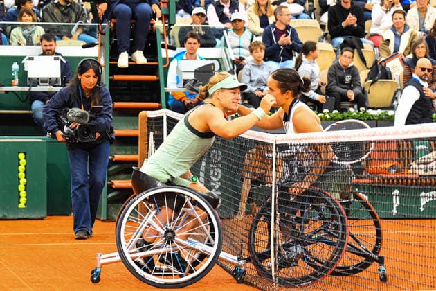 TENNIS : Roland Garros 2026 - Paris - 06 06 2026 KsÃ nia Chasteau (FRA) Diede de Groot (NED) ParisFrance  Copyright: xBaptistexAutissierx