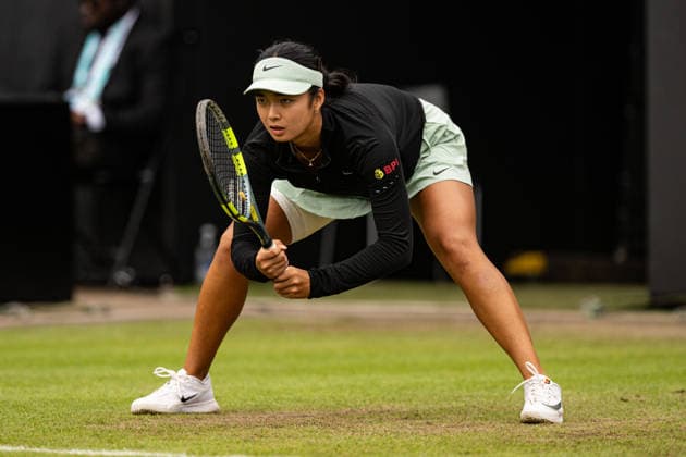 RECORD DATE NOT STATED 6th June 2026; The Edgbaston Priory Club, Birmingham, Midlands, England; 2026 Lexus Birmingham Open Tennis, Day Eight; Alexandra Eala (PHI) in action in her semi final match against Rebeka Masarova (SUI) GodfreyxPitt