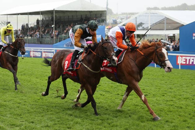 Ten Bob Tony (J. Kieran Shoemark T. Ed Walker) wins the Betfred Tottenham Corner Stakes during The Derby Meeting at Epsom Racecourse, Epsom, UK on 6 June 2026. Copyright: xKenxSparksx 45050006