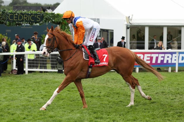 Ten Bob Tony (J. Kieran Shoemark T. Ed Walker) wins the Betfred Tottenham Corner Stakes during The Derby Meeting at Epsom Racecourse, Epsom, UK on 6 June 2026. Copyright: xKenxSparksx 45050019