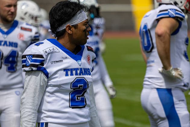 American Football, Kassel, Kassel Titans vs. AFC Rüsselsheim Crusaders, Auestadion Kassel; 06.06.2026 American Football, Kassel, Germany - 06.06.2026: Spiel der Kassel Titans vs. AFC Rüsselsheim Crusaders, Auestadion Kassel Copyright: xBEAUTIFULxSPORTS Freudensteinx