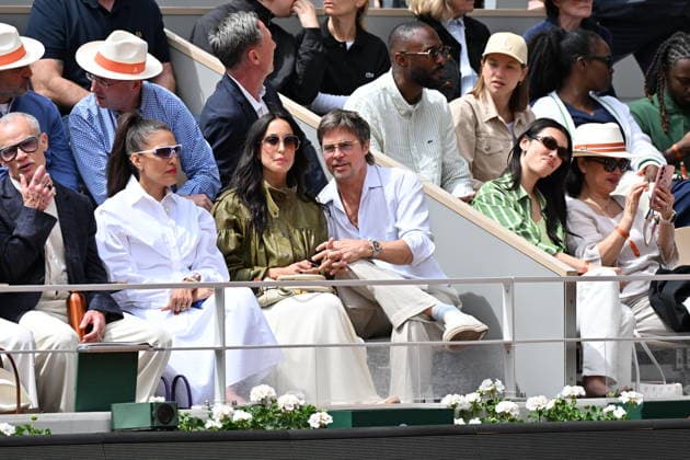 2026 French Open (Roland-Garros) - Women s singles final PARIS, FRANCE - JUNE 06: Ines de Ramon and Brad Pitt the women s final singles match on day 14 of the French Open tennis tournament on Court Philippe-Chatrier at the Roland-Garros Complex in Paris, France on June 6, 2026. Mustafa Yalcin Anadolu Paris France. Editorial use only. Please get in touch for any other usage.  Copyright: x2026xAnadoluxMustafaxYalcinx