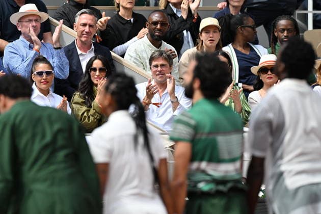 2026 French Open (Roland-Garros) - Women s singles final PARIS, FRANCE - JUNE 06: Ines de Ramon and Brad Pitt the women s final singles match on day 14 of the French Open tennis tournament on Court Philippe-Chatrier at the Roland-Garros Complex in Paris, France on June 6, 2026. Mustafa Yalçin Anadolu Paris France. Editorial use only. Please get in touch for any other usage.  Copyright: x2026xAnadoluxMustafaxYalcÄ±nx
