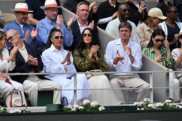 2026 French Open (Roland-Garros) - Women s singles final PARIS, FRANCE - JUNE 06: Ines de Ramon and Brad Pitt the women s final singles match on day 14 of the French Open tennis tournament on Court Philippe-Chatrier at the Roland-Garros Complex in Paris, France on June 6, 2026. Mustafa Yalçin Anadolu Paris France. Editorial use only. Please get in touch for any other usage.  Copyright: x2026xAnadoluxMustafaxYalcÄ±nx