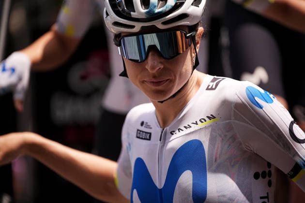 Switzerland™s Marlen Reusser of Movistar Team™s during Stage 8 of the Giro d™Italia Women, from Rivoli to Sestriere, Italy, Saturday, June 6, 2026  Copyright: xMarcoxAlpozzi LaPressex