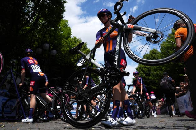 United Kingdom™s Lene Robyn Clay of Team Picnic PostNL™s during Stage 8 of the Giro d™Italia Women, from Rivoli to Sestriere, Italy, Saturday, June 6, 2026  Copyright: xDavidexSpada LaPressex