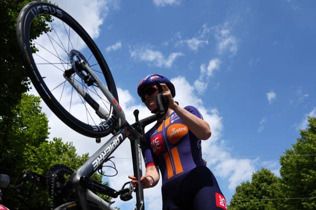 United Kingdom™s Lene Robyn Clay of Team Picnic PostNL™s during Stage 8 of the Giro d™Italia Women, from Rivoli to Sestriere, Italy, Saturday, June 6, 2026  Copyright: xDavidexSpada LaPressex