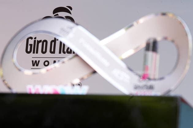 The trophy (trofeo senza fine) during Stage 8 of the Giro d™Italia Women, from Rivoli to Sestriere, Italy, Saturday, June 6, 2026  Copyright: xDavidexSpada LaPressex