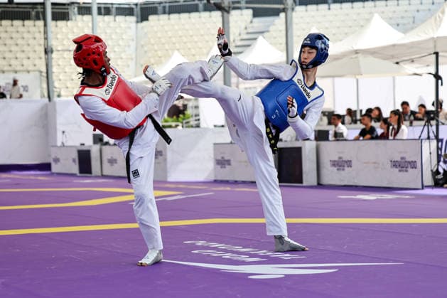 IPA85393694 - Y. Liang (China) vs O.G. Salim (Hungary) -68kg, Rome World taekwondo Grand Prix 2026 during World Taekwondo Roma Grand Prix 2026, Taekwondo match in Rome, Italy, June 06 2026  Copyright: xLuigixMariani IPAxSportx xx 85393694