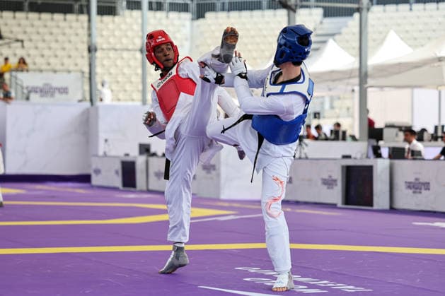 IPA85393696 - Y. Liang (China) vs O.G. Salim (Hungary) -68kg, Rome World taekwondo Grand Prix 2026 during World Taekwondo Roma Grand Prix 2026, Taekwondo match in Rome, Italy, June 06 2026  Copyright: xLuigixMariani IPAxSportx xx 85393696