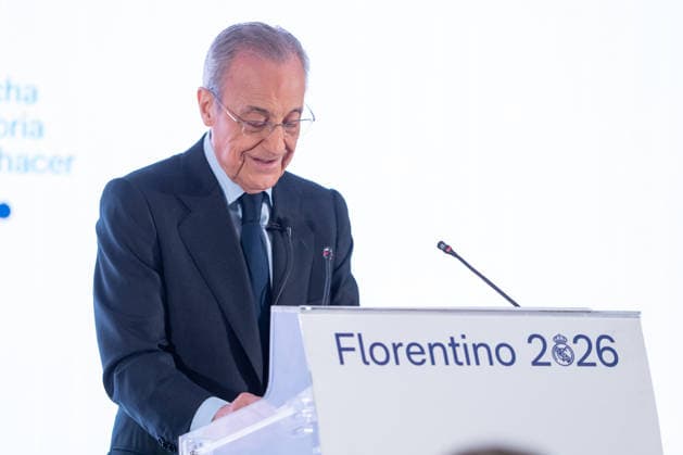 Real Madrid CF Elections 2026. Florentino Perez during his closing campaign event of his candidacy for the presidency of Real Madrid CF. June 6, 2026. (ALTERPHOTOS Acero) MadridSpain  Copyright: xAcerox