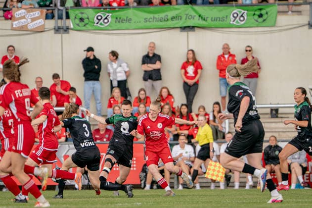 Fußball I Frauen I Saison 2025-2026 I Niedersachsen-Pokal I Finale I FC Jesteburg-Bendestorf - Hannover 96 I 06.06.2026 Barsinghausen August-Wenzel-Stadion Deutschland Copyright: xLobeca JonasxBoningx