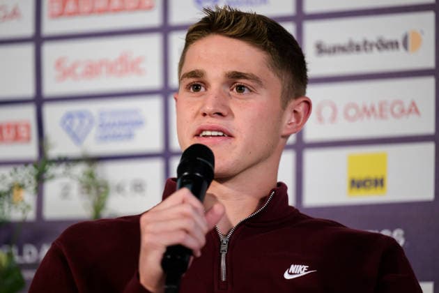 260606 Cooper Lutkenhaus during a press conference, PK, Pressekonferenz ahead of Diamond League on June 6, 2026 in Stockholm. Photo: Fredrik Karlsson BILDBYRAN COP 185 FK0458 friidrott athletics friidrett diamond league presskonferens press conference bbeng bauhausgalan Copyright: FREDRIKxKARLSSON BB260606FK040