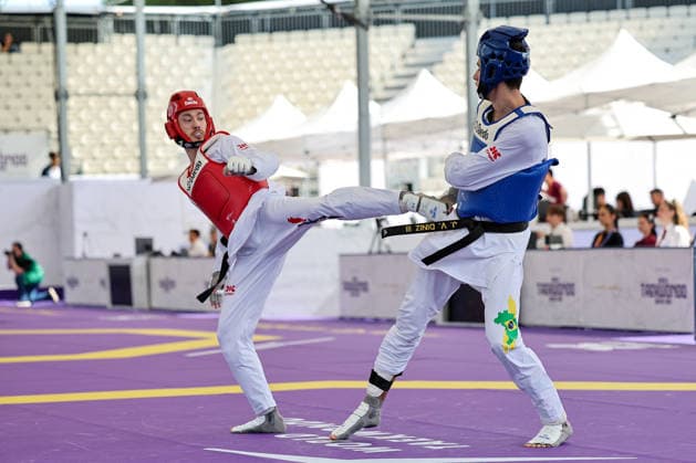 CONTACT - Taekwondo - World Taekwondo Rome Grand Prix 2026 Photo by IPA ABACAPRESS.COM85393706 - J.V. Souza (Brazil) vs K.S. Borgen (Norway) -86kg, Rome World taekwondo Grand Prix 2026 during World Taekwondo Roma Grand Prix 2026, Taekwondo match in Rome, Italy, June 06 2026 Roma Italy  Copyright: xIPAxSport ABACAx