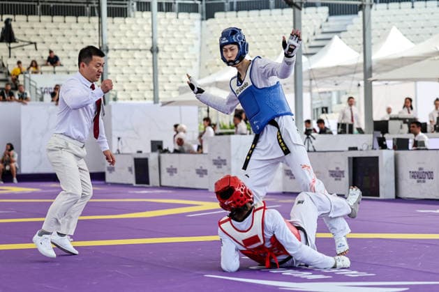 CONTACT - Taekwondo - World Taekwondo Rome Grand Prix 2026 Photo by IPA ABACAPRESS.COM85393693 - Y. Liang (China) vs O.G. Salim (Hungary) -68kg, Rome World taekwondo Grand Prix 2026 during World Taekwondo Roma Grand Prix 2026, Taekwondo match in Rome, Italy, June 06 2026 Roma Italy  Copyright: xIPAxSport ABACAx