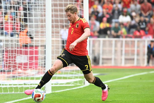 260606 Belgium vs Tunisia Kevin De Bruyne (7) of Belgium pictured during friendly football game between the national teams of Belgium, called the red devils and Tunisia ahead of the FIFA World Cup, WM, Weltmeisterschaft, Fussball 2026 on June 6 , 2026 in Brussel, Belgium. (Photo by Jill Delsaux Isosport) Brussel Belgium  Copyright: xJillxDelsauxx DSC_6251