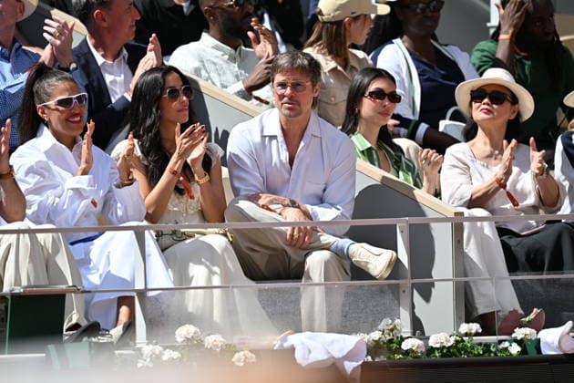 2026 French Open (Roland-Garros) - Women s singles final PARIS, FRANCE - JUNE 06: Brad Pitt is seen during the women s final singles match on day 14 of the French Open tennis tournament on Court Philippe-Chatrier at the Roland-Garros Complex in Paris, France on June 6, 2026. Mustafa Yalcin Anadolu Paris France. Editorial use only. Please get in touch for any other usage.  Copyright: x2026xAnadoluxMustafaxYalcinx