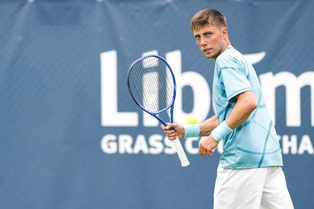 2026-06-06 - Libema Open 2026 ROSMALEN, NETHERLANDS - JUNE 6: Sander Jong of The Netherlands during the Libema Open 2026 at the Autotron on June 6, 2026 in Rosmalen, Netherlands Rosmalen Autotron Netherlands Content not available for redistribution in The Netherlands directly or indirectly through any third parties. Copyright: xAndrexWeeningx