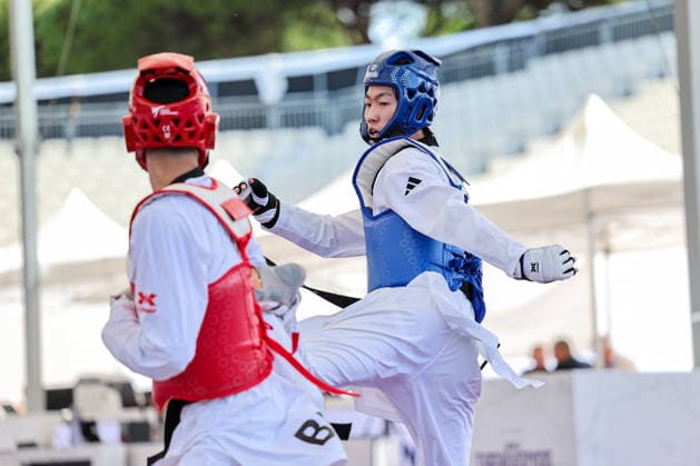 IPA85394320 - W.H. Jung (Korea) -68kg, Roma World Taekwondo Grand Prix 2026 during World Taekwondo Roma Grand Prix 2026, Taekwondo match in Rome, Italy, June 06 2026  Copyright: xLuigixMariani IPAxSportx xx 85394320