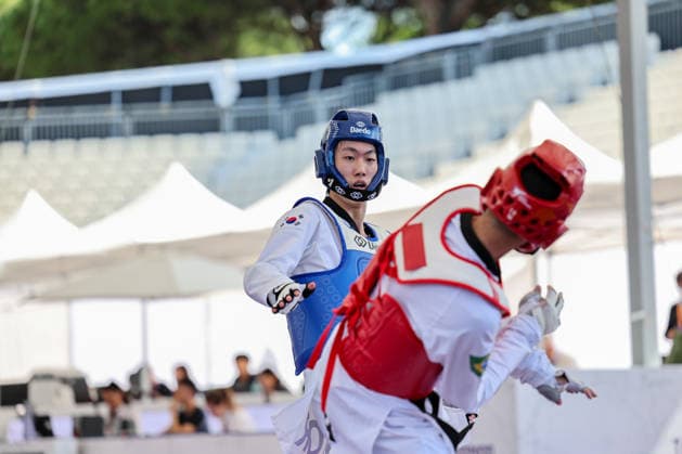 IPA85394326 - W.H. Jung (Korea) -68kg, Roma World Taekwondo Grand Prix 2026 during World Taekwondo Roma Grand Prix 2026, Taekwondo match in Rome, Italy, June 06 2026  Copyright: xLuigixMariani IPAxSportx xx 85394326